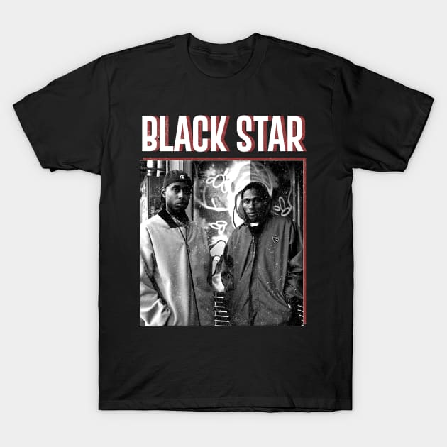 Blackstar Vintage Rap T-Shirt by kalush club